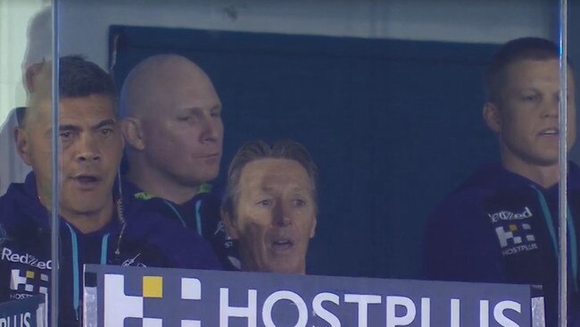 Craig Bellamy couldn't believe it. Photo: Fox Sports