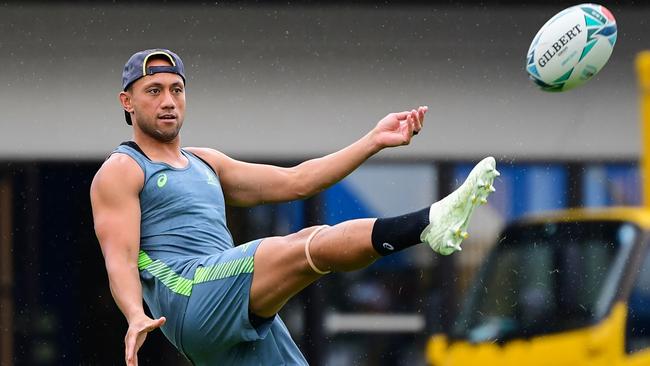 Christian Lealiifano at Wallabies training September 24. Picture: Stu Walmsley/Rugby Australia