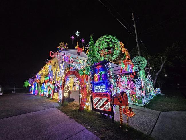 This Christmas display lights up the entire street. Picture: Facebook