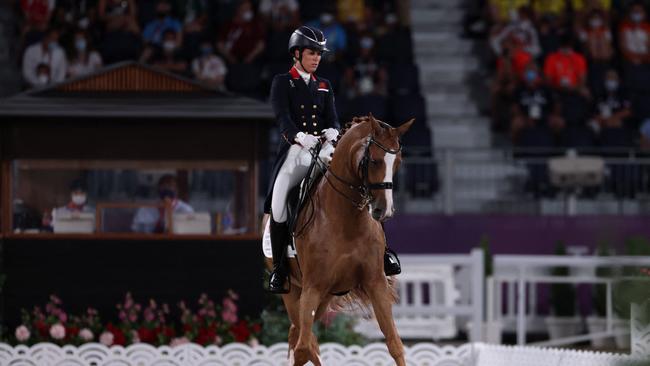 Dujardin won’t be competing in the Paris Games. (Photo by Behrouz MEHRI / AFP)