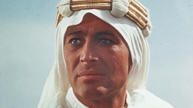 Peter O’Toole in Lawrence Of Arabia.