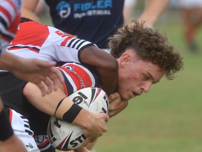 Kirwan State High School hosts St Patrick's College, Mackay, in round 1 of the 2025 Aaron Payne Cup. Picture: Evan Morgan