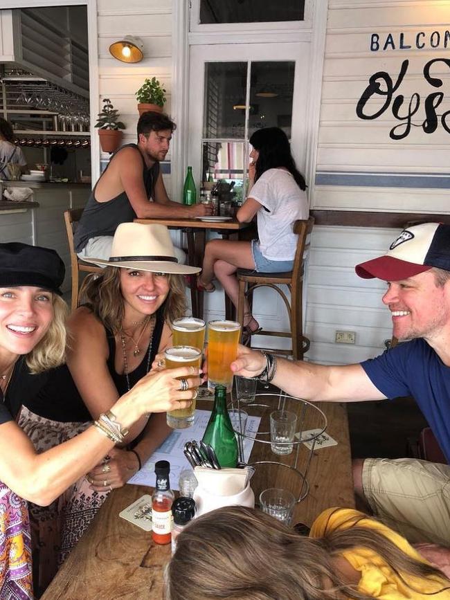 The two families also popped by a local cafe. Picture: Instagram @elsapatakyconfidential