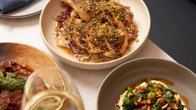 Some of the dishes at Asha, including the chook. Picture: Supplied