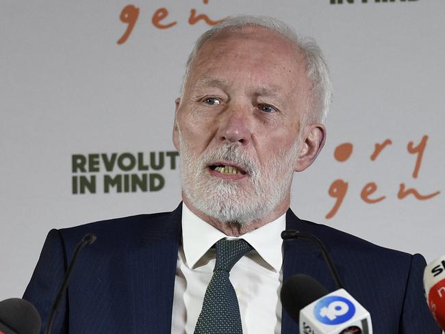 MELBOURNE, AUSTRALIA - NewsWire Photos MARCH 24, 2022: Professor Patrick McGorry, Executive Director of Orygen, speaks at the announcement on mental health at Orygen Youth Health in Parkville. Picture: NCA NewsWire / Andrew Henshaw