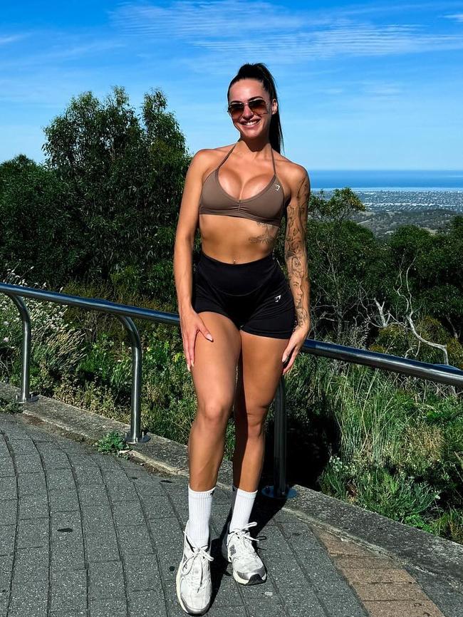 Kristen Ellis takes her fitness out of the gym. Picture: @kristenellis_