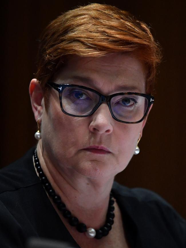 Foreign Minister Marise Payne. Picture: AAP