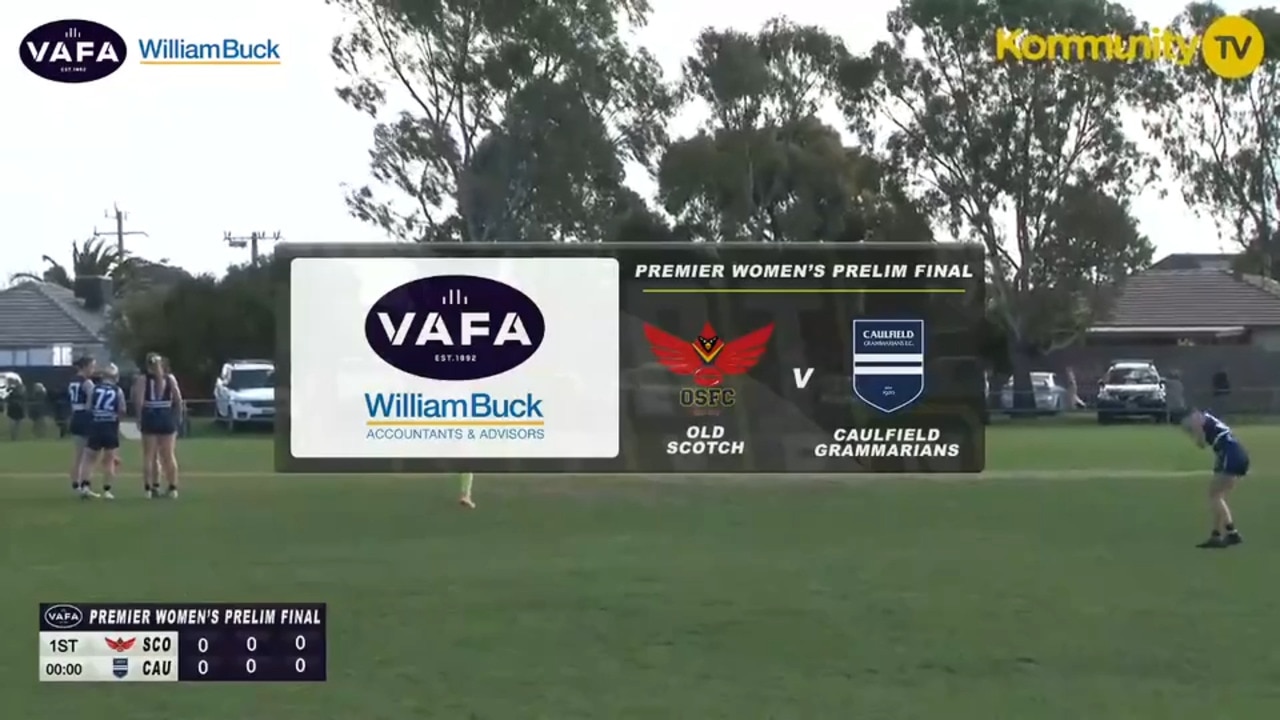 Replay: Old Scotch v Caulfield Grammarians—VAFA Premier women's preliminary final