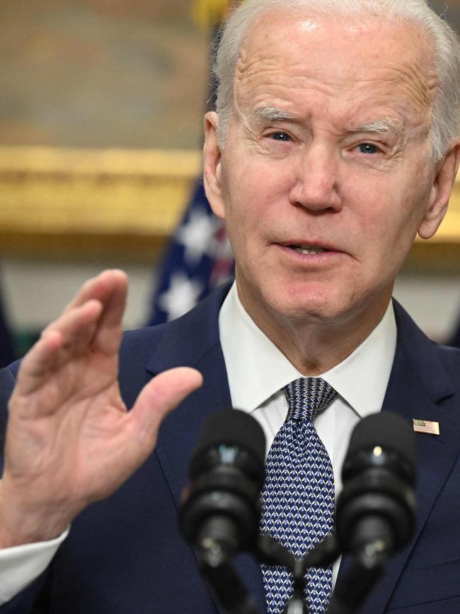 US President Joe Biden this week tried to reassure the world of the resilience of the US banking system. Picture: AFP