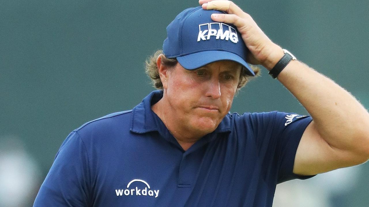 Golf Phil Mickelson Meltdown Video At Us Open 2018 