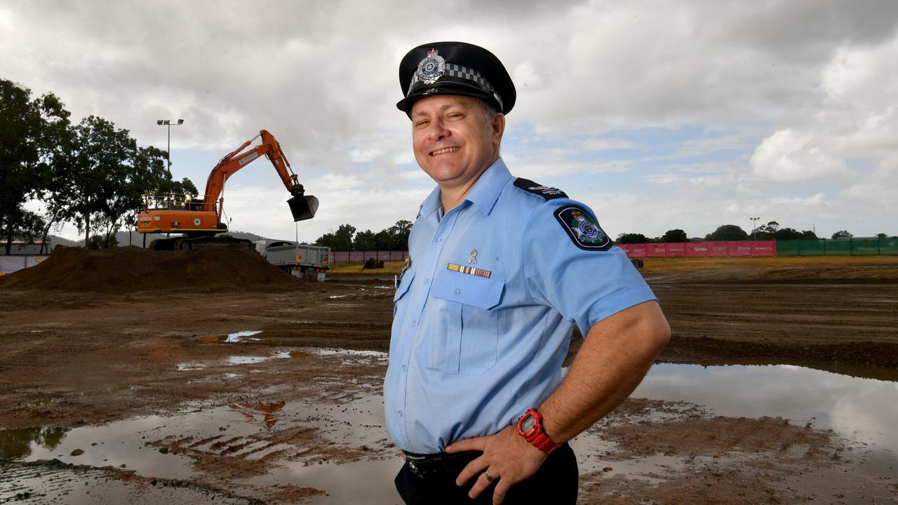 Kirwan Police Station Officer-in-charge Senior Sergeant Matt Lyons at the site for the new station. Picture: Evan Morgan