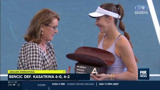 Bencic dominates women’s final in Adelaide