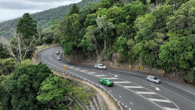 Heavy vehicles including trucks, buses and caravans, as well as cars frequently use the popular highway. File photo. Picture: Brendan Radke