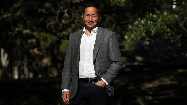 Eric Wang of Ecofibre, a provider of hemp products. Picture: Jane Dempster.