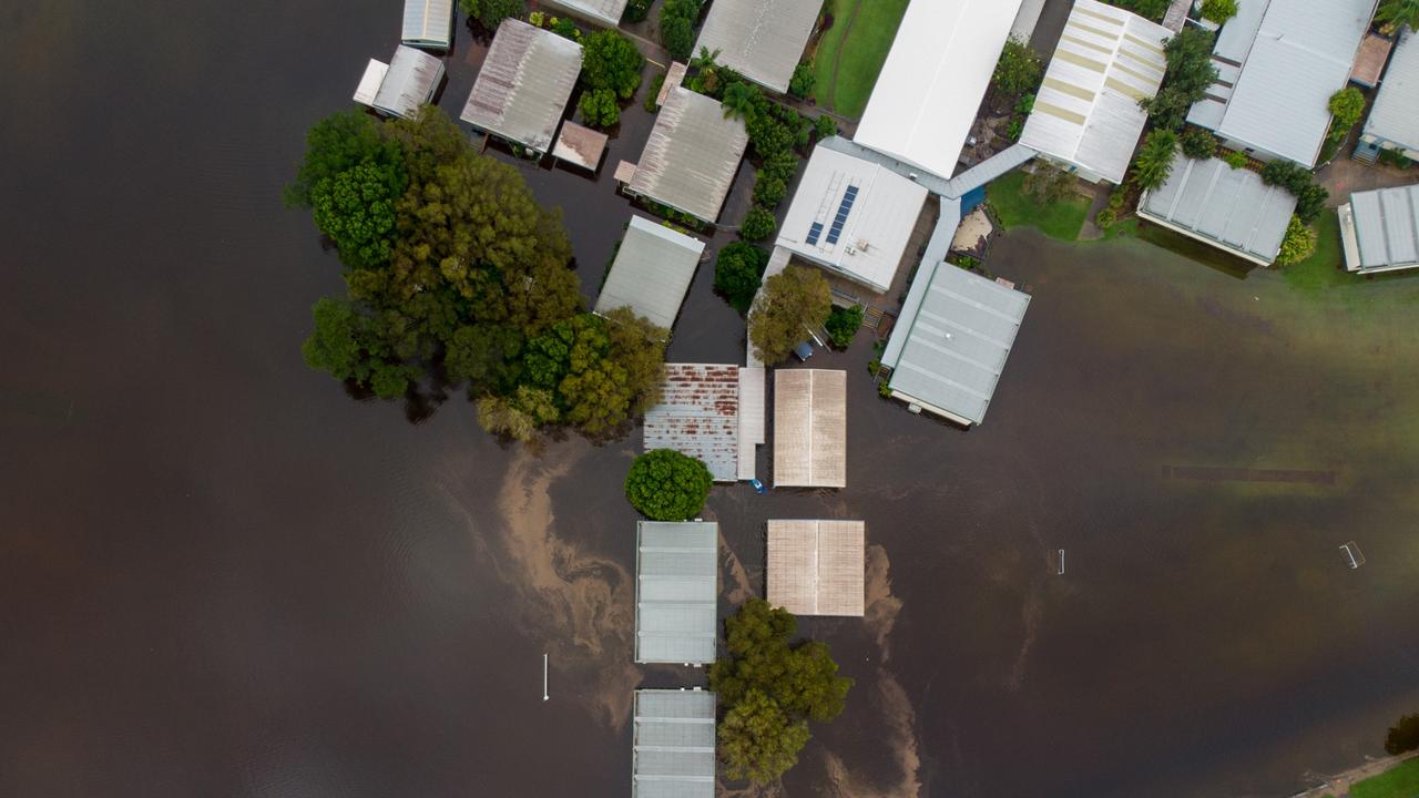 Coolum State School flooded on February 26. Picture: Kirra Green