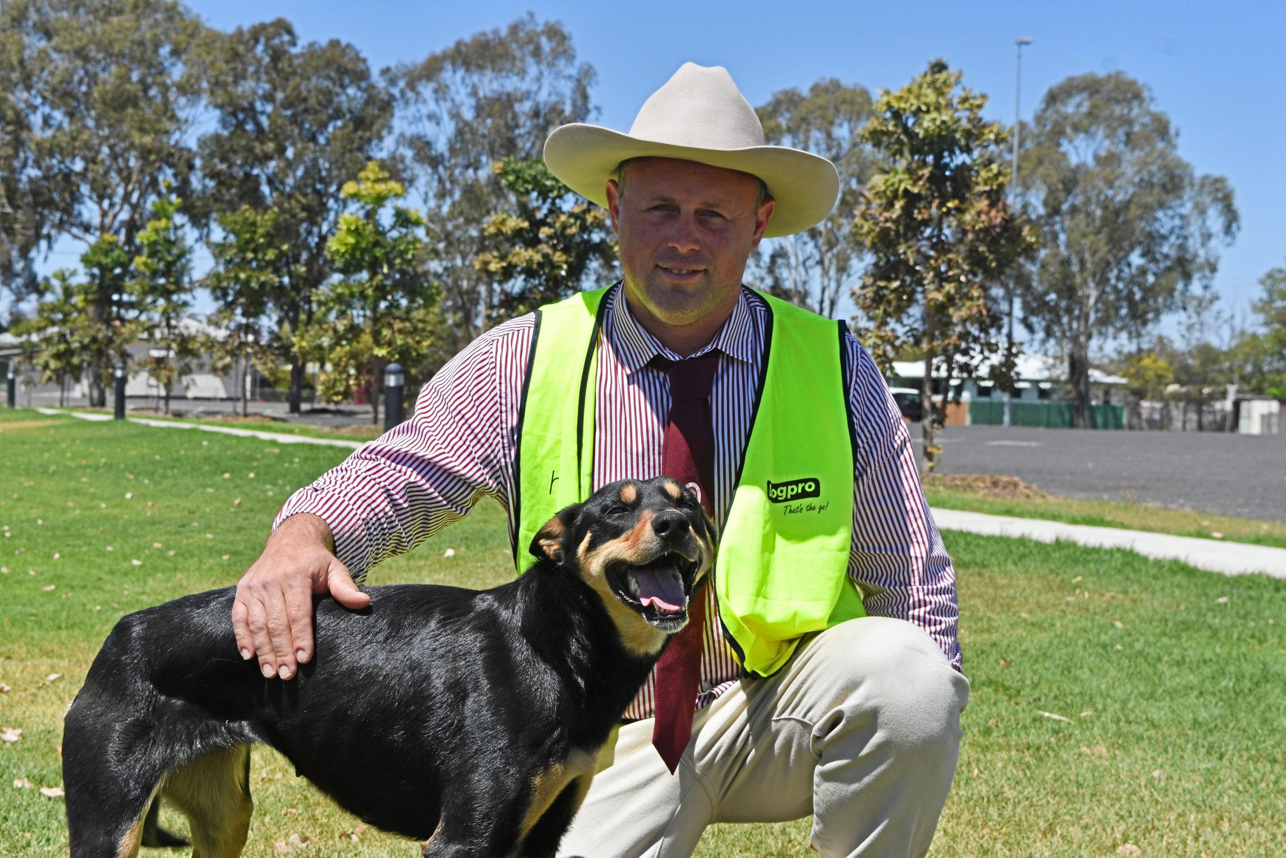 Adam Miller from the Gold Coast hinterlands with Sunny. Picture: Meg Gannon