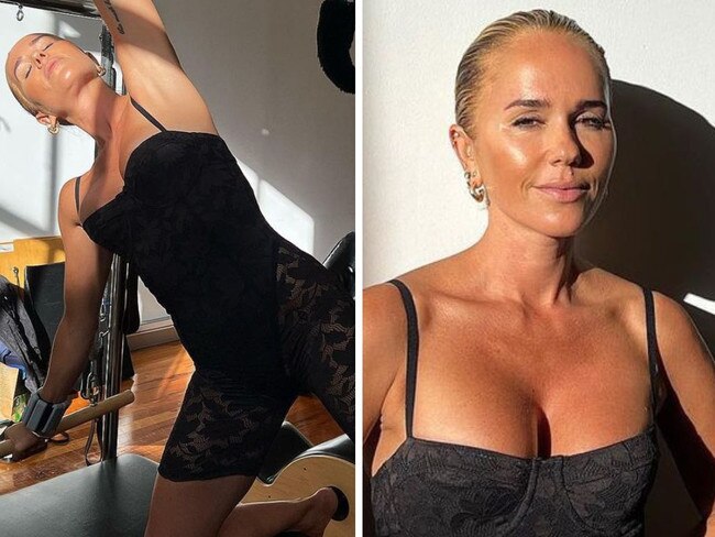 Pip Edwards’ wildly revealing gym outfit. Picture: Instagram/PipEdwards