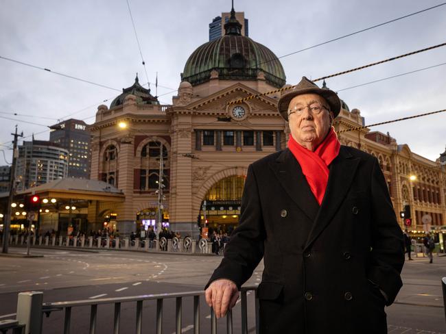 MELBOURNE, JUNE 29, 2023: Heritage expert, Emeritus Professor Charles Sowerwine says Flinders Street station needs to be restored. Picture: Mark Stewart