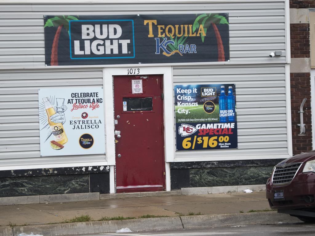 Tequila KC bar where the deadly shooting unfolded. Picture: Tammy Ljungblad/The Kansas City Star via AP