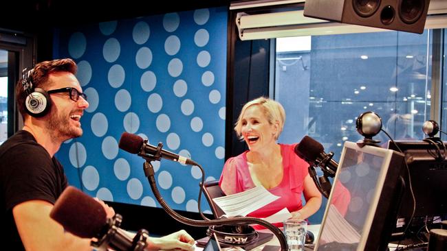 Fifi hosts the Fox FM breakfast show in Melbourne with Dave Thornton.