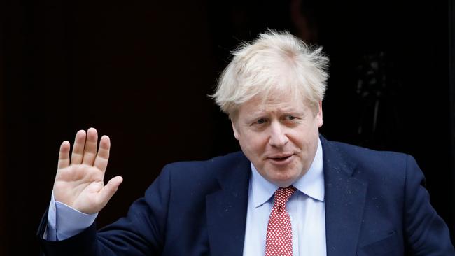 Boris Johnson will return to work on Monday to face the strongest challenge yet to lift the social restrictions imposed on the public five weeks ago. Picture: AFP