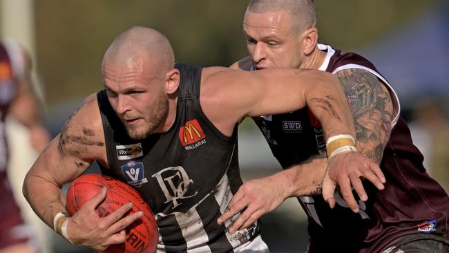 Captain Brett Bewley in action for Darley. Picture: Andy Brownbill