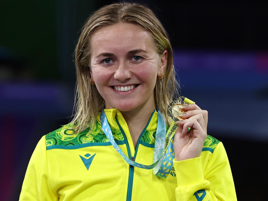 Ariane Titmus won Commonwealth Games gold in the women's 800m freestyle at Birmingham. Picture: Michael Klein