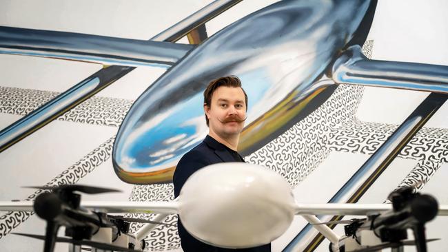 Swoop Aero boss Eric Peck said his drones could be a ‘game changer’ for the Victorian health industry. Picture: Luis Enrique Ascui