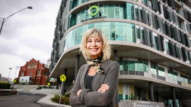 Olivia at the Cancer Wellness and Research Centre named in her honor. Picture: Nicole Cleary