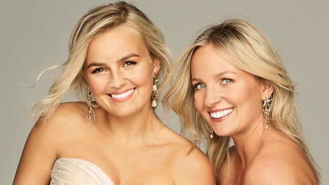 Bachelorette sister duo Elly and Becky Miles. Picture: Channel 10