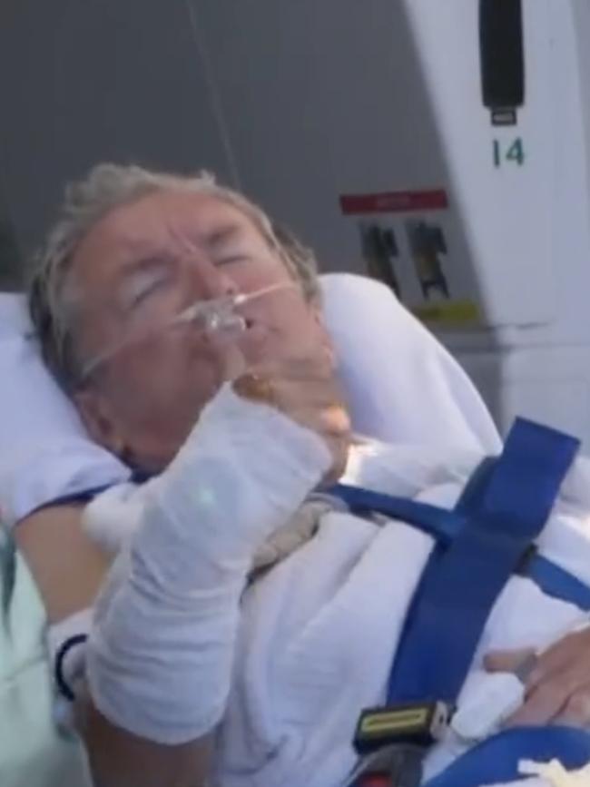 Shark Attack victim 64-year-old Murray Adams. Picture: 7 NEWS