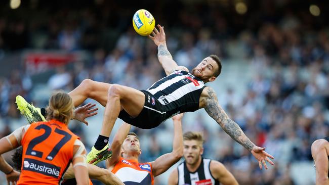 High flyer Jeremy Howe is part of a firing Collingwood defence