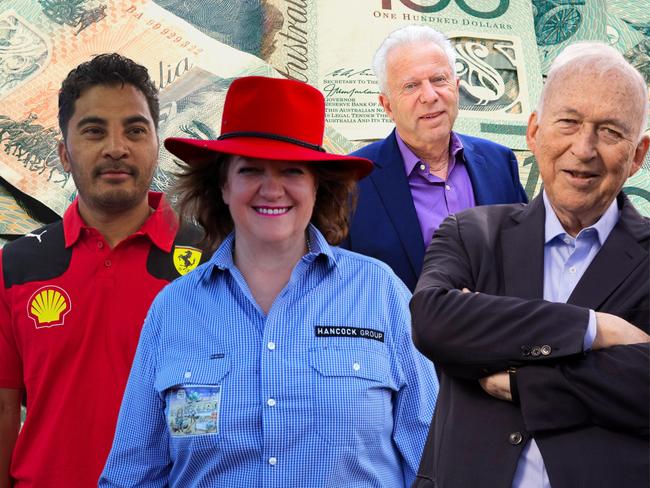 Vincent Escalante, Gina Rinehart, Jack Gance and Jack Cowin