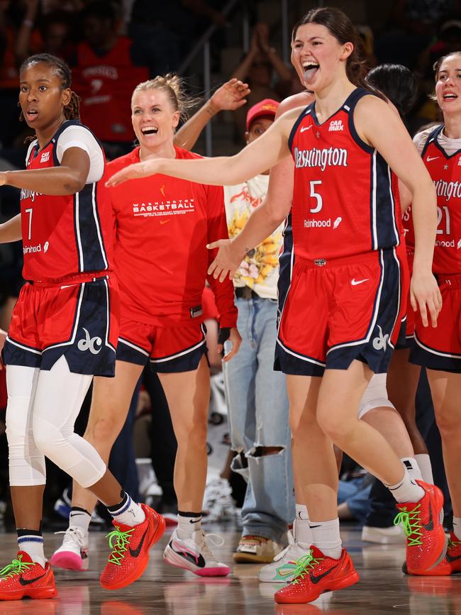 Melbourne has solidified her spot on the Mystics roster. Picture: Stephen Gosling/NBAE via Getty Images