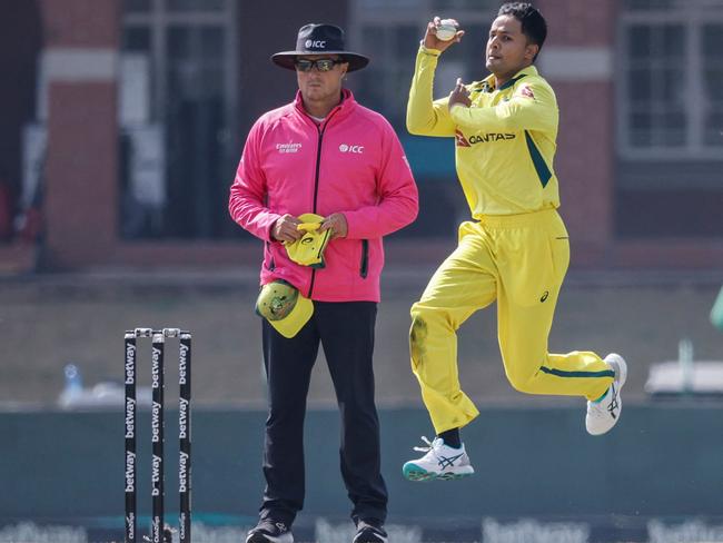 Tanveer Sangha would be Adam Zampa’s likely replacement if disaster struck. Picture: Phill Magakoe.