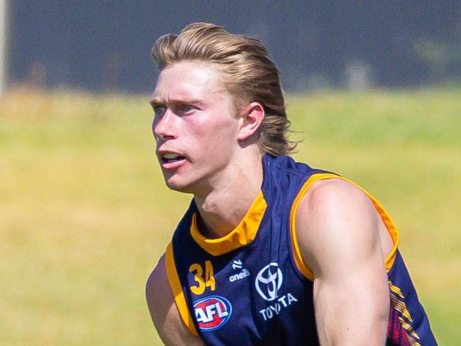 Sid Draper during the Crows' pre-season training session at West Lakes on December 2.  Picture: Adelaide FC/Zac Standish