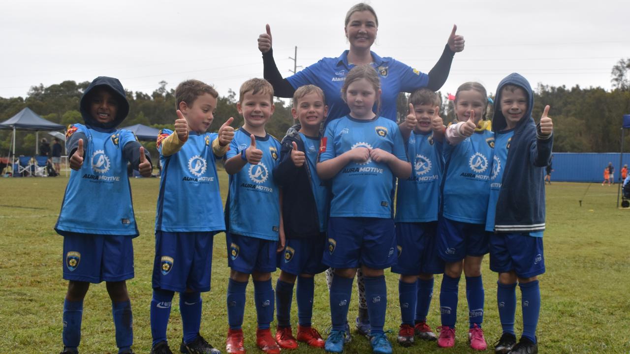 Baringa Bananas under 7s at the Morey Tonen Carnival at Kawana on August 13, 2022. Picture: Eddie Franklin.