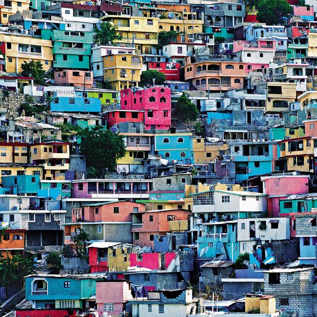 These candy-colored homes in Port-au-Prince exemplify both the vibrancy and poverty of Haiti. Picture: @edkashi/National Geographic