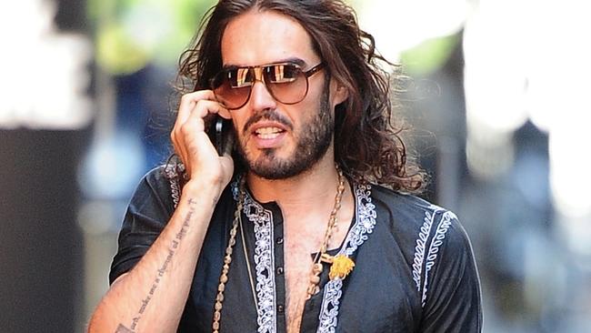 Russell Brand has hit out at the government and media over the claims against him. Picture: Alo Ceballos/FilmMagic.