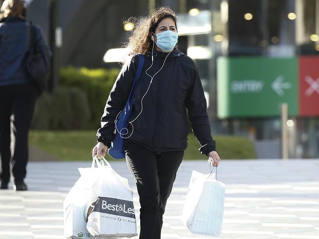 MELBOURNE, AUSTRALIA - NewsWire Photos JULY 20, 2020:  People are seen wearing masks in Ringwood, Melbourne, Victoria. Picture: NCA NewsWire / Daniel Pockett