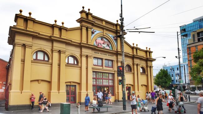 Melburnians flock to Queen Victoria Market on a Saturday morning. Picture: Tony Gough