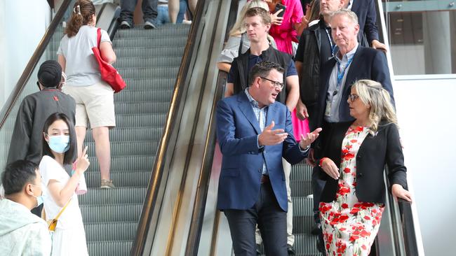 Victorian rules did not demand attendees wear masks. Picture: NCA NewsWire / David Crosling