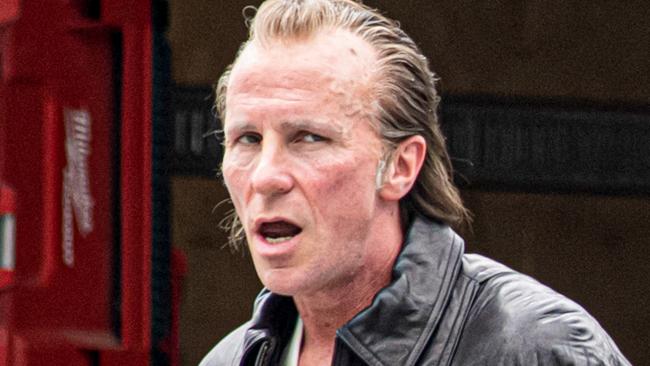 The Oscar winner rocked a deep widow’s peak and sideburns as he stepped into character. Picture: Mega Agency