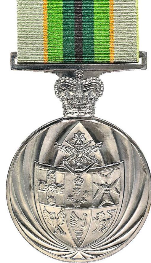 The Australian Service Medal is awarded for distinguished service in peacekeeping and non-war operations.