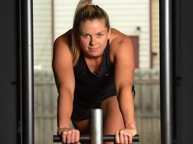 Katie Brennan  is running an event at her gym - a 24-hour sled push - to raise money for Beyond Blue.Picture Jay Town