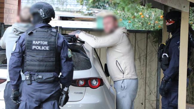 A number of outlaw motorcycle gang (OMCG) associates were arrested and charged following a week of raids across the state. Picture: NSW Police