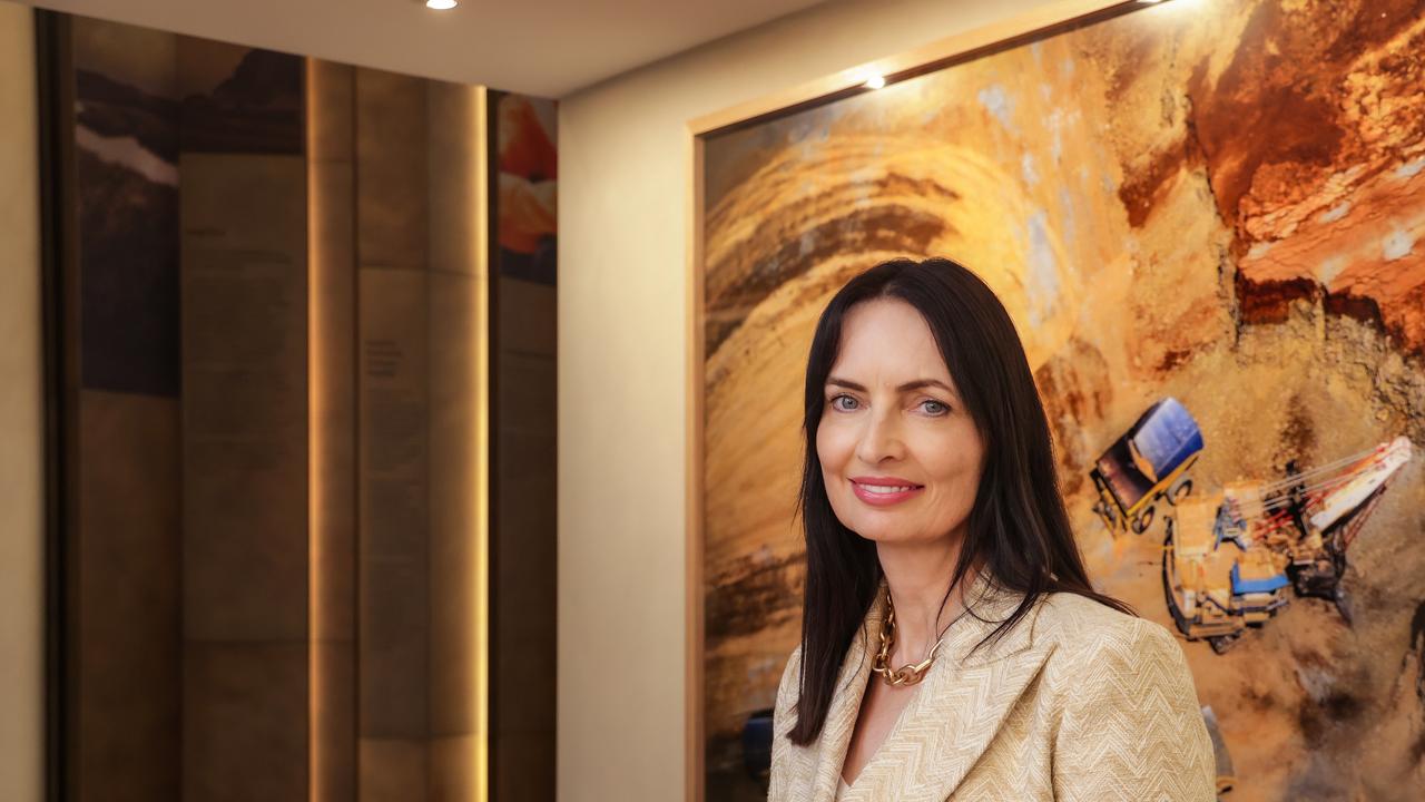 BHP president Australia Geraldine Slattery in the Melbourne Collins St office. Picture: NCA NewsWire / Ian Currie