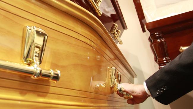 Money spent on a flashy coffin could be better put to use by loved ones. Picture: News Limited