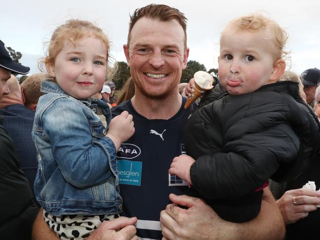 Former AFL star Brendon Goddard figured in the Fields’ flag.