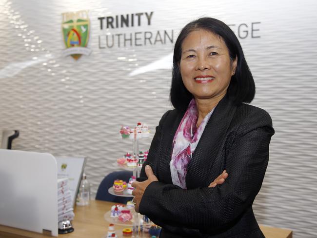 Trinity Lutheran College principal Dr Tsae Wong. Picture: Tertius Pickard.